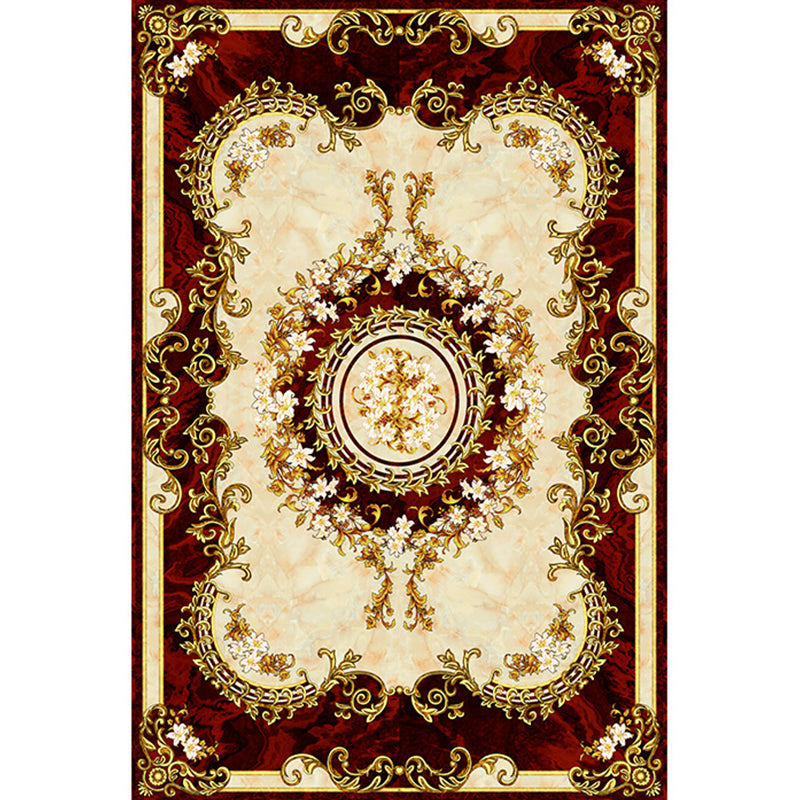 Tapis à imprimé floral vintage Tapis en polypropylène en polypropylène Facile Easy Care Anim Friendly Area Area Papet pour le salon