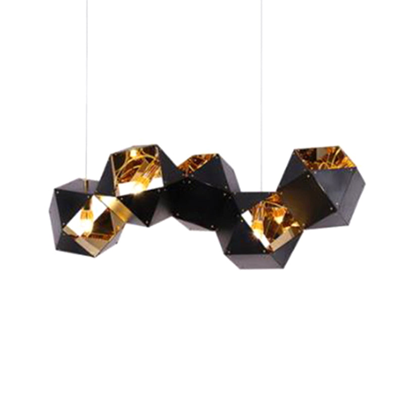 8/12 koppen veelzijdige metalen kroonluchter licht modern zwart/wit eetkamer hanglamp lampje