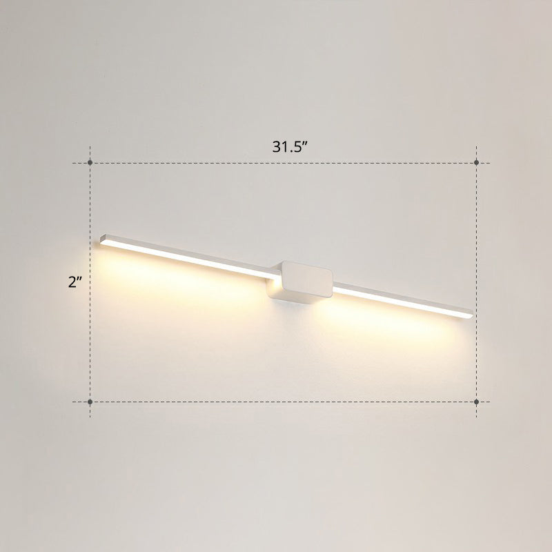 Lampada da parete per vanità da bagno a forma di palo Acrilico LED minimalista a parete montata