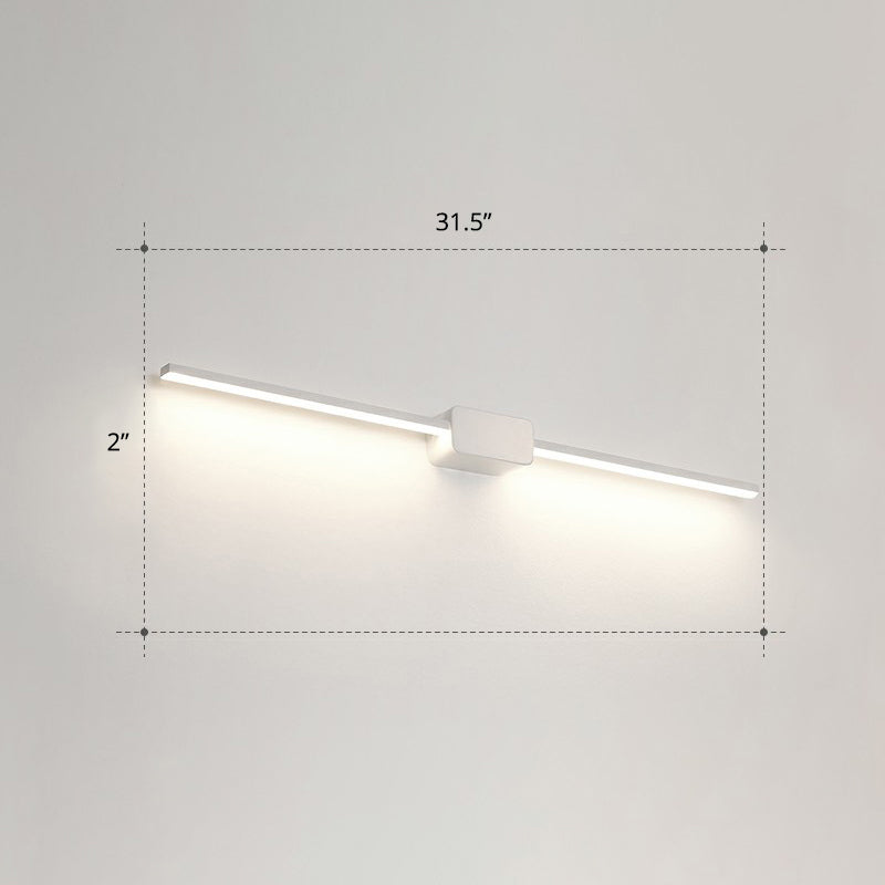 Lampada da parete per vanità da bagno a forma di palo Acrilico LED minimalista a parete montata