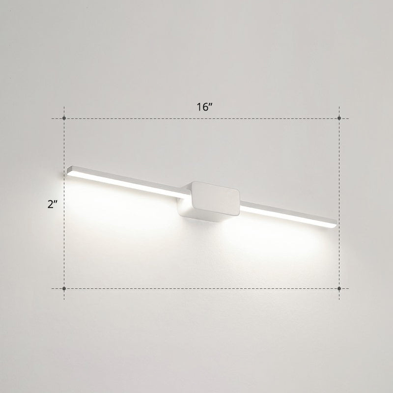 Lampada da parete per vanità da bagno a forma di palo Acrilico LED minimalista a parete montata