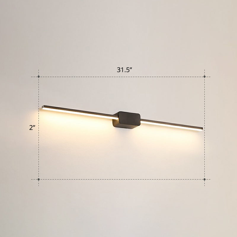 Lampada da parete per vanità da bagno a forma di palo Acrilico LED minimalista a parete montata