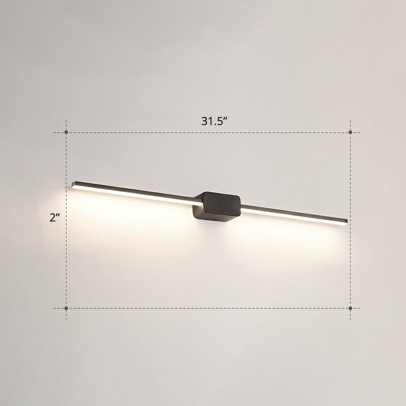 Lampada da parete per vanità da bagno a forma di palo Acrilico LED minimalista a parete montata