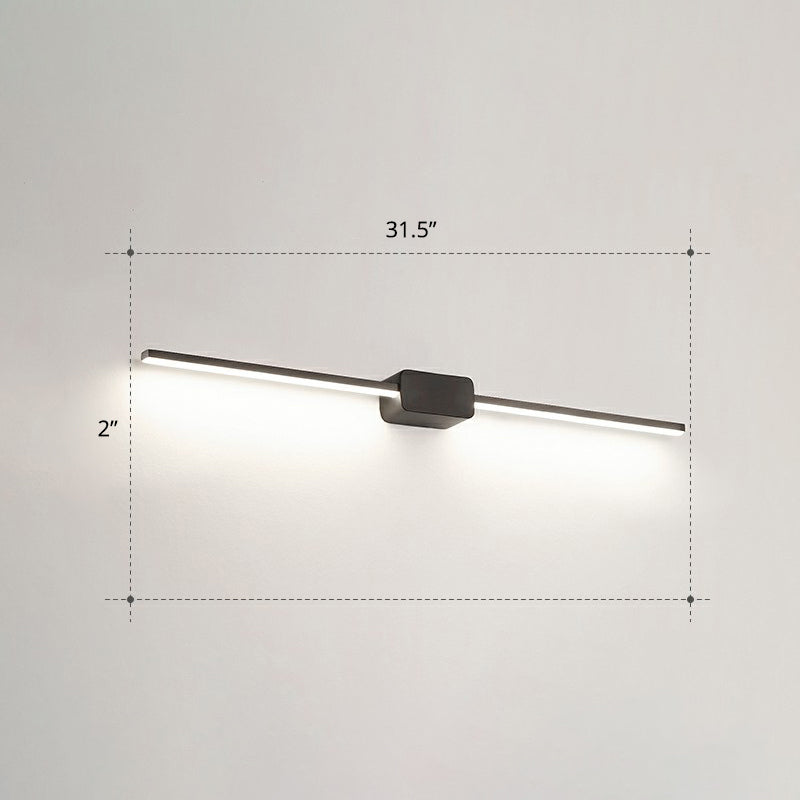 Lampada da parete per vanità da bagno a forma di palo Acrilico LED minimalista a parete montata