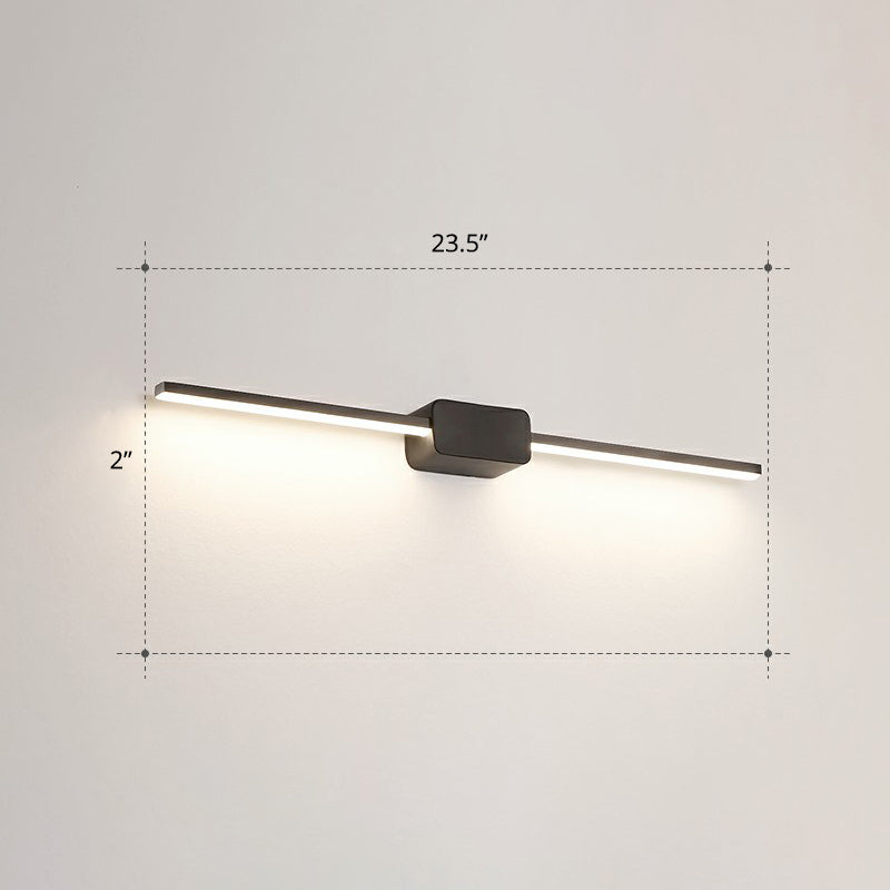Lampada da parete per vanità da bagno a forma di palo Acrilico LED minimalista a parete montata