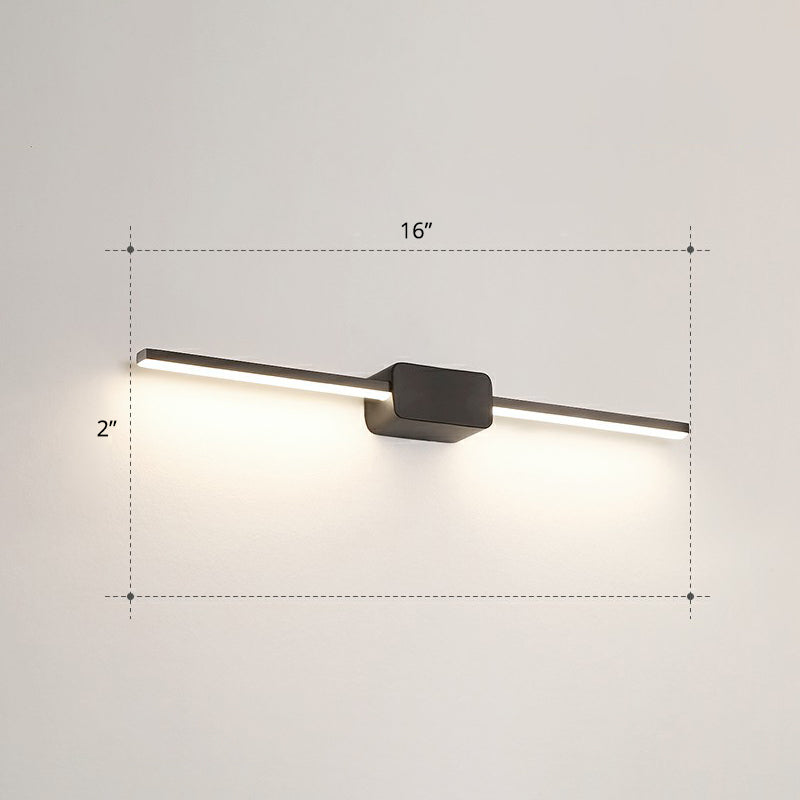 Lampada da parete per vanità da bagno a forma di palo Acrilico LED minimalista a parete montata