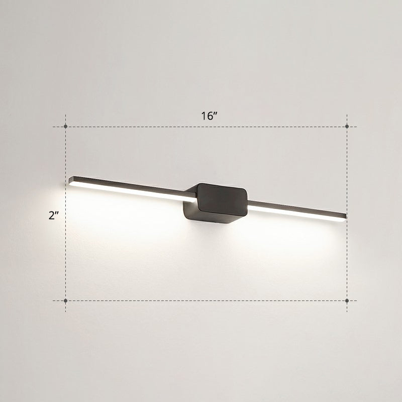 Lampada da parete per vanità da bagno a forma di palo Acrilico LED minimalista a parete montata