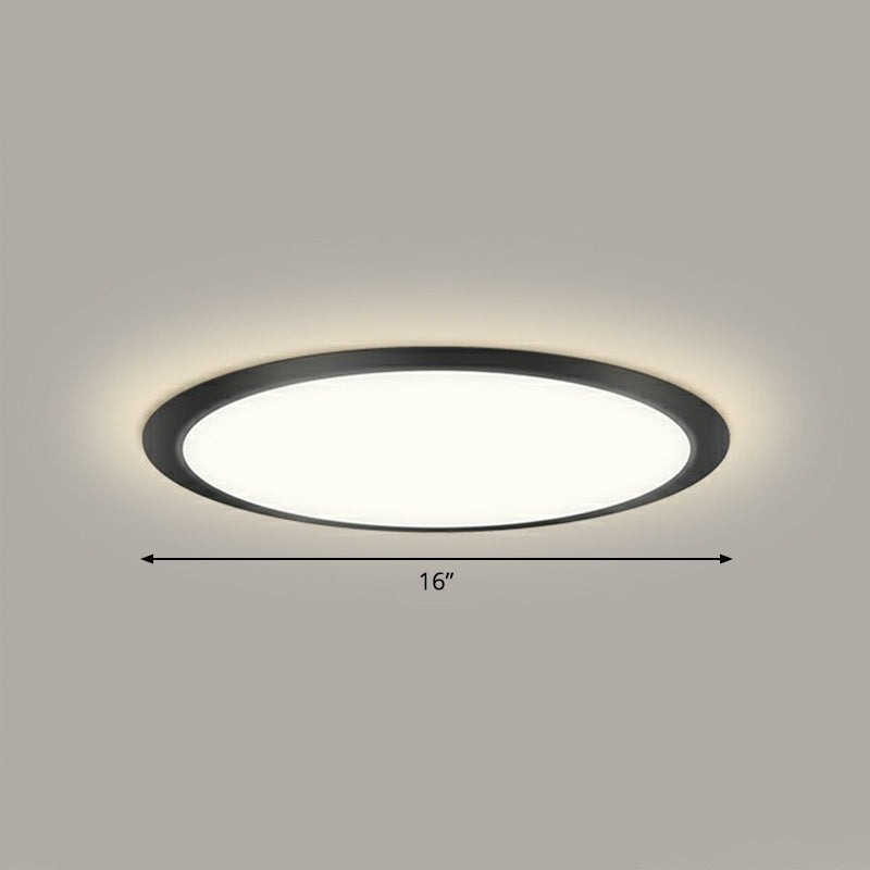 Flache LED Flush Mount Beleuchtung Minimalistische Acryl Deckenleuchte für Schlafzimmer