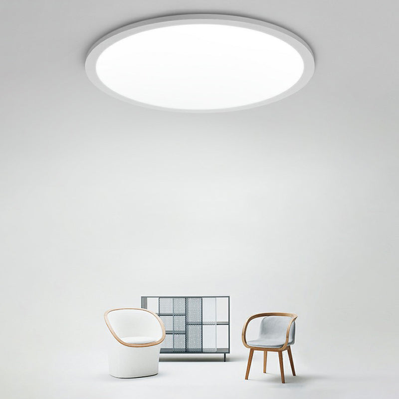 Éclairage encastré blanc en acrylique de style simple de luminaire de montage de plafond de LED ultra-mince