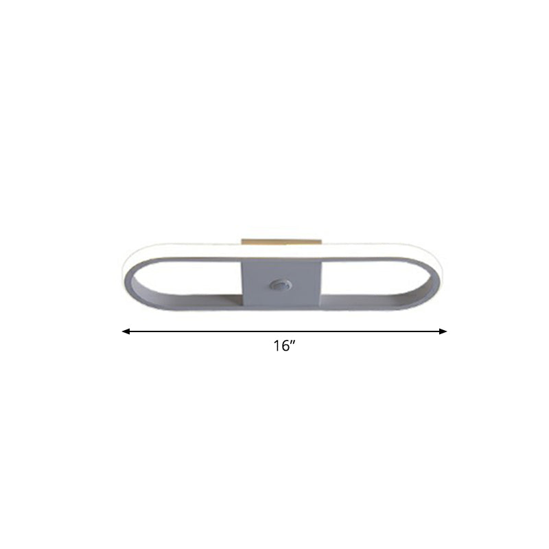Geometric Shaped LED Ceiling Light Minimalism Metal Corridor Flush Mount Lighting Fixture