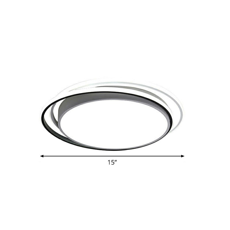 Lámpara empotrada LED geométrica de luz de techo de montaje empotrado nórdico con pantalla acrílica para dormitorio