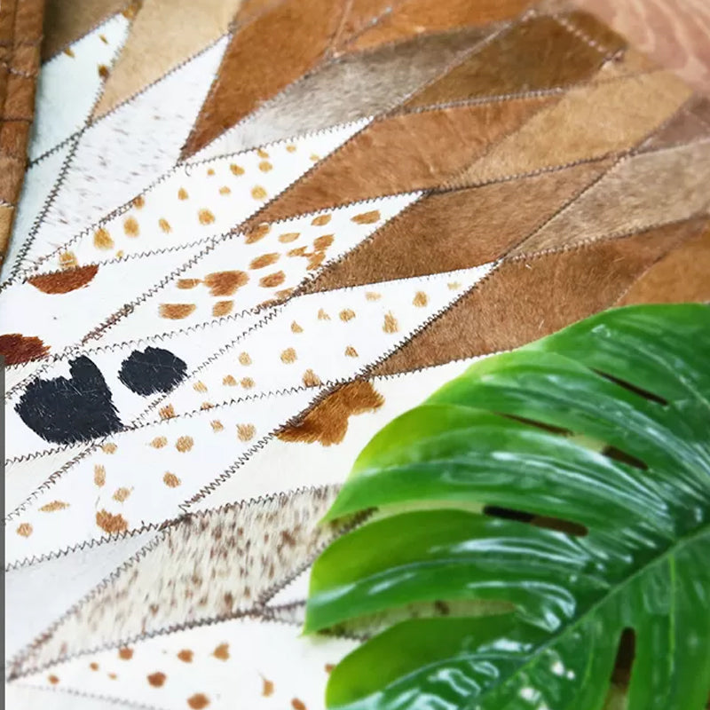 Scandinavian Living Room Rug Multi Colored Geo Printed Area Rug Non-Slip Backing Pet Friendly Indoor Rug