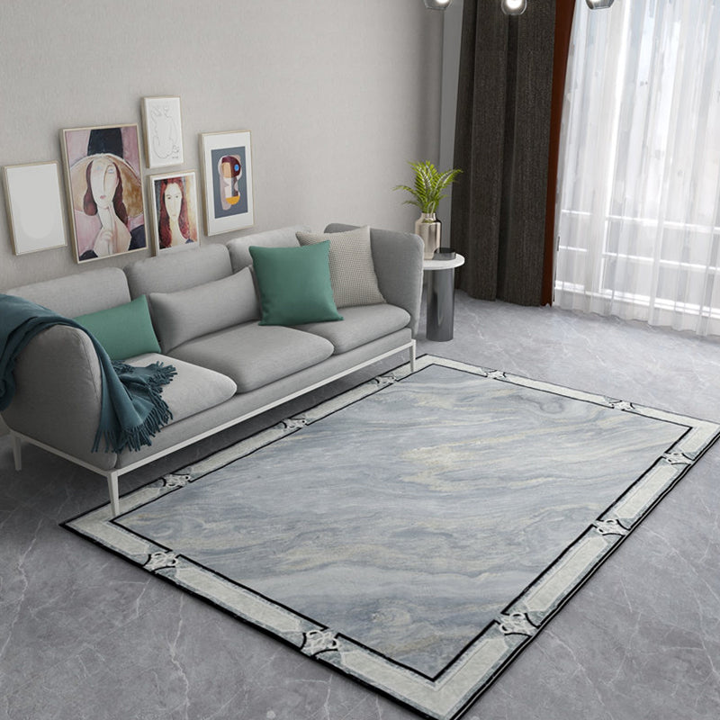 Modern Geometric Printed Rug Multi-Color Synthetics Area Rug Pet Friendly Easy Care Washable Area Carpet for Parlor