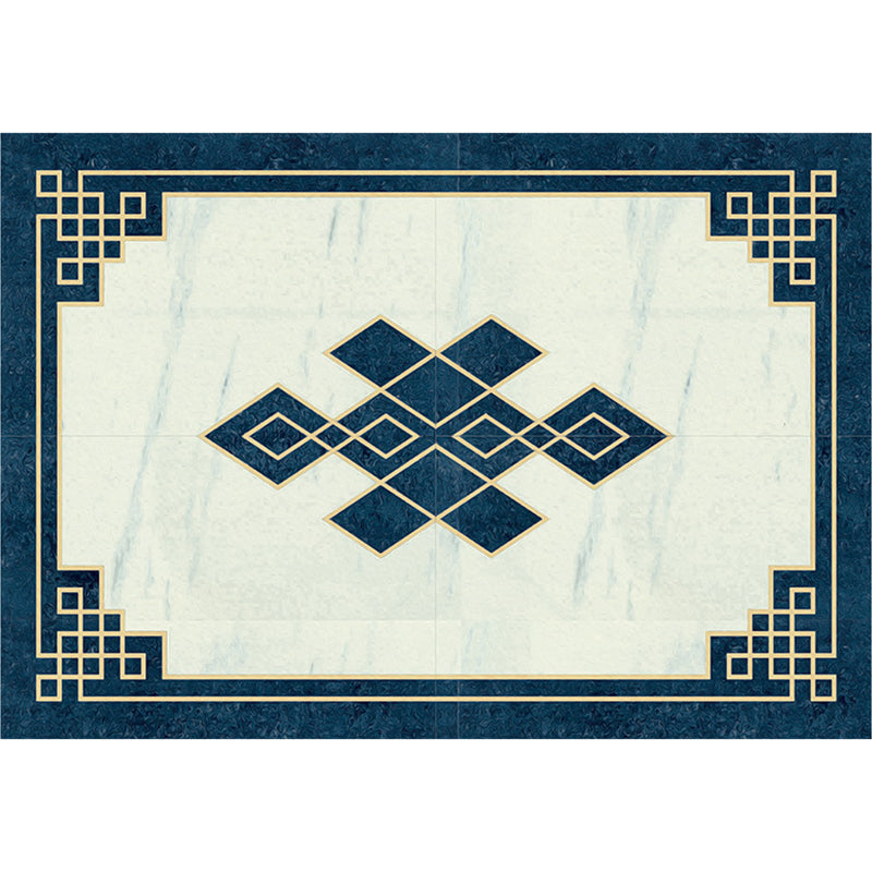 Multi Colored Contemporary Rug Polyster Geometric Print Indoor Rug Non-Slip Backing Pet Friendly Area Carpet for Living Room