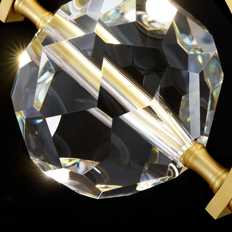 Lampe suspendue en cristal k9 biseau