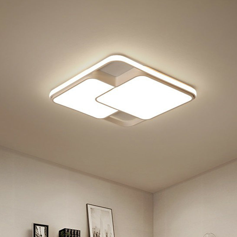 Overlapping Ceiling Flush Light Nordic Acrylic Bedroom LED Flush-Mount Light Fixture