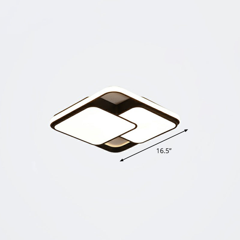 Überlappende Deckenleuchte Nordic Acryl Schlafzimmer LED-Unterputzleuchte