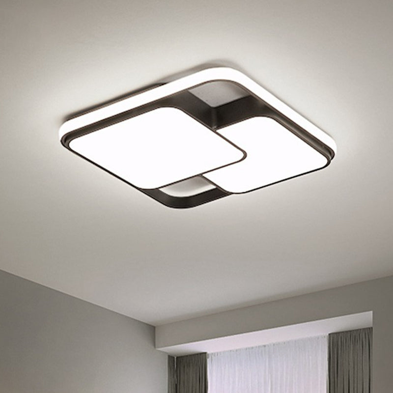 Overlapping Ceiling Flush Light Nordic Acrylic Bedroom LED Flush-Mount Light Fixture