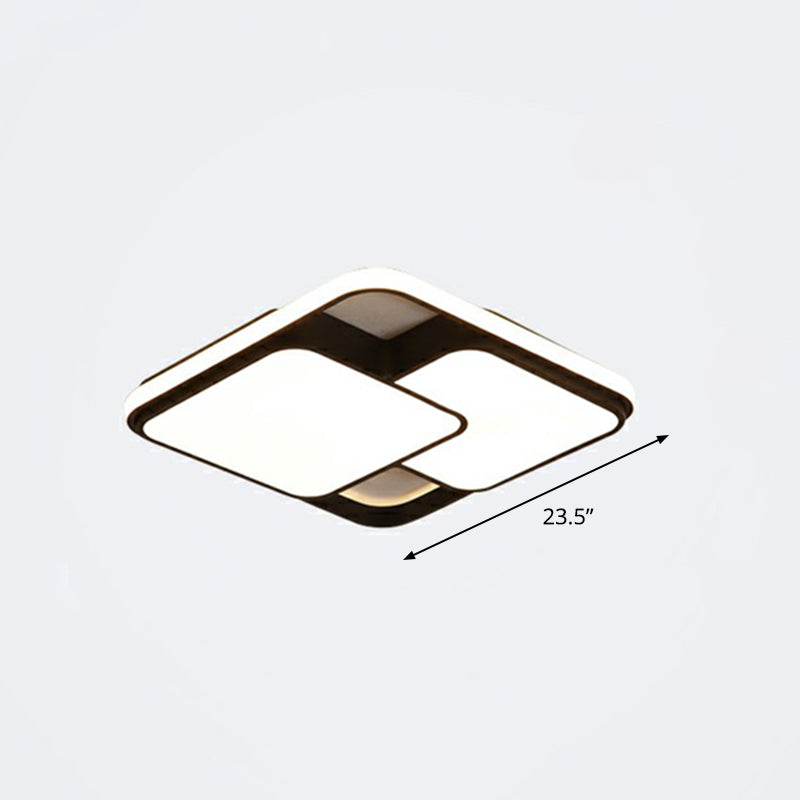 Overlapping Ceiling Flush Light Nordic Acrylic Bedroom LED Flush-Mount Light Fixture