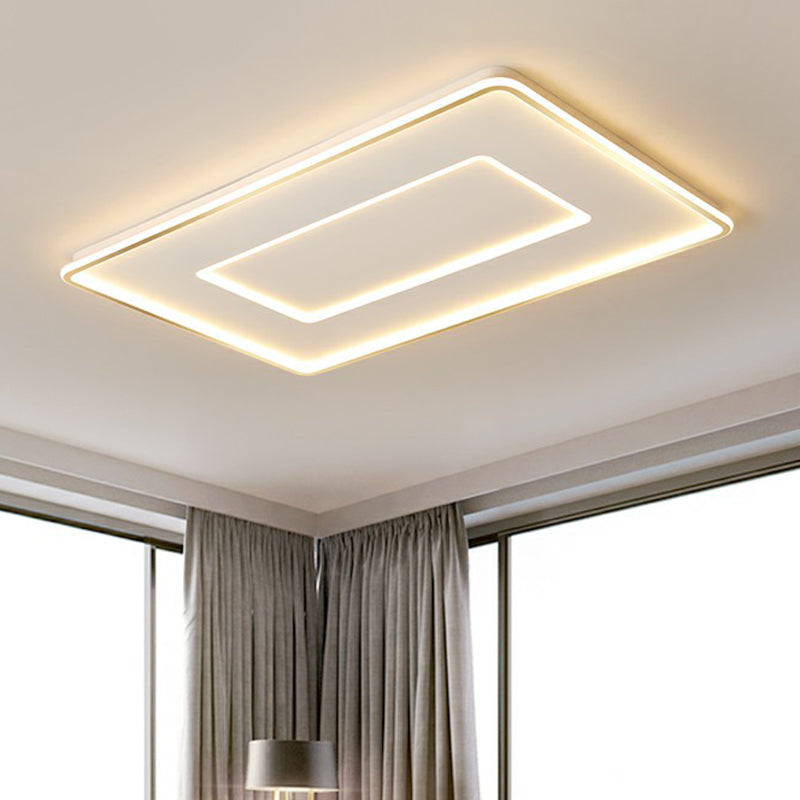 Lámpara de techo de montaje empotrado de acrílico ultrafina, lámpara de montaje empotrado LED blanca sencilla para dormitorio