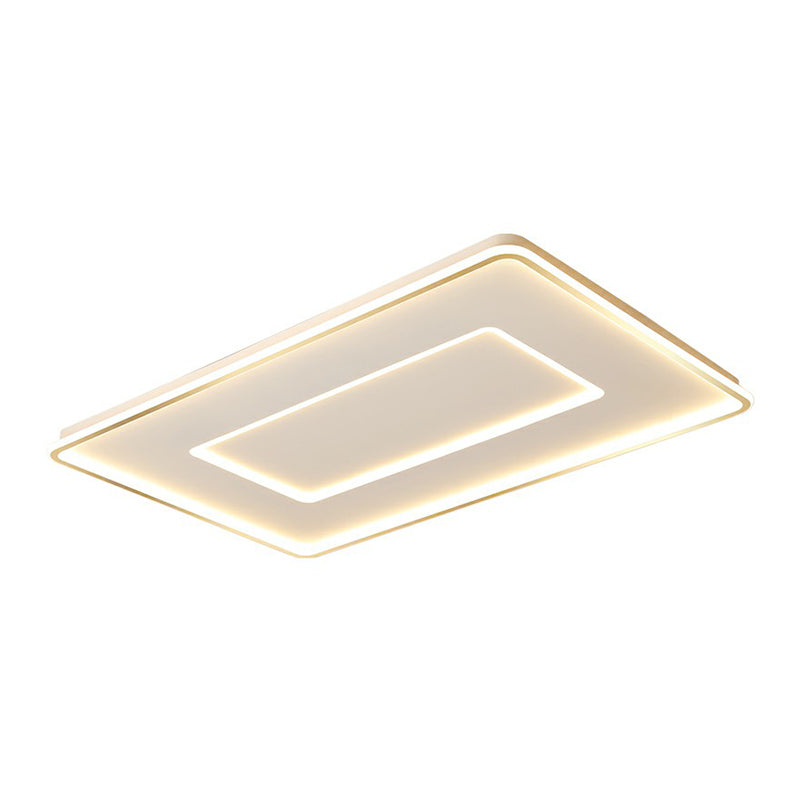 Lámpara de techo de montaje empotrado de acrílico ultrafina, lámpara de montaje empotrado LED blanca sencilla para dormitorio