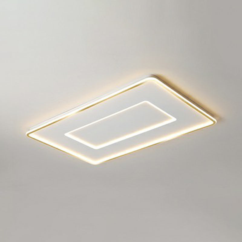 Lámpara de techo de montaje empotrado de acrílico ultrafina, lámpara de montaje empotrado LED blanca sencilla para dormitorio