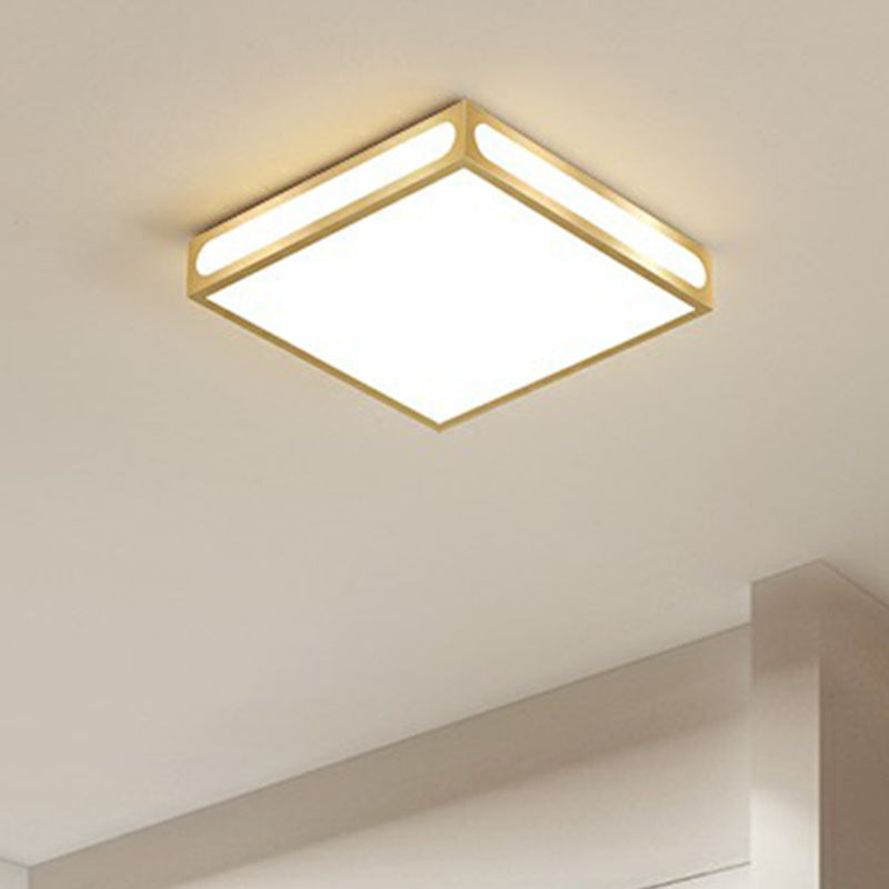 Gold Geprüft LED Flushmount Lighting Einfachheit Acryl-Deckenbündige Licht für Wohnzimmer