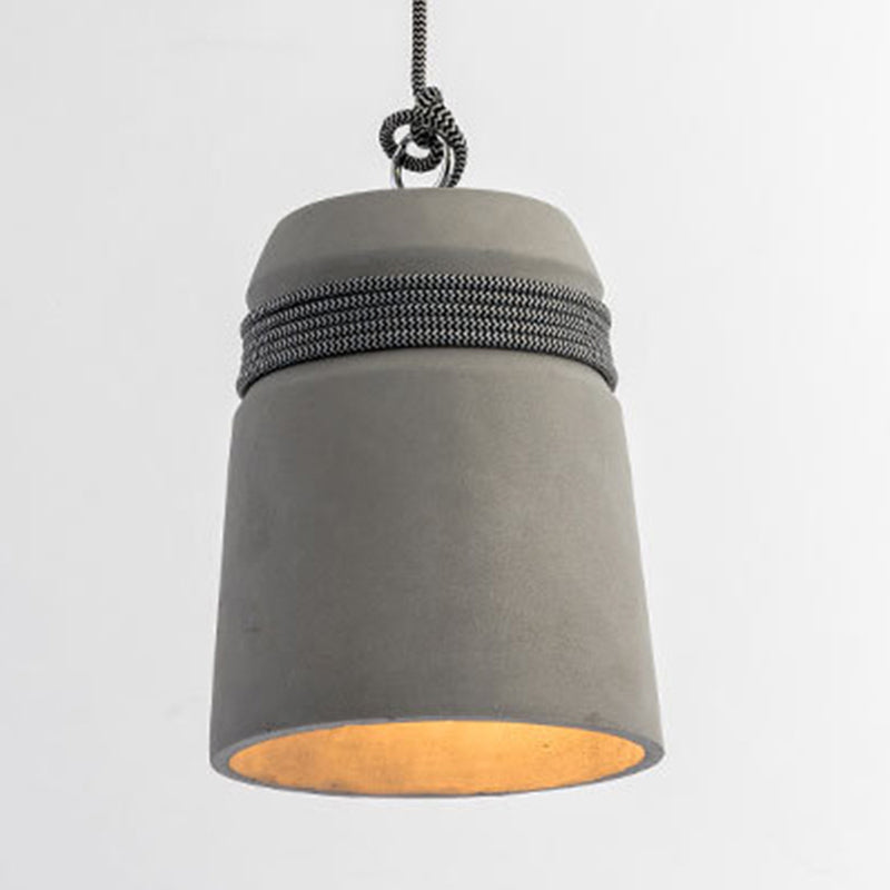 Black/Grey/Beige Finitura Sospensione Assunzione Sospensione Stile Industriale Cemento 1 Tavolo da pranzo Luce Luce a sospensione con corda
