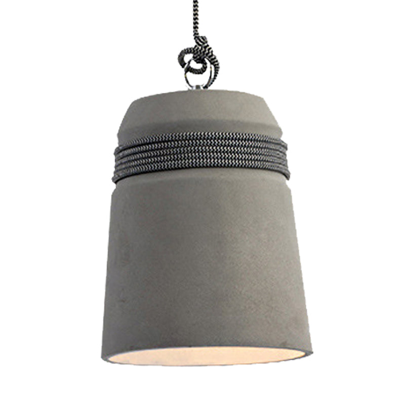 Black/Grey/Beige Finitura Sospensione Assunzione Sospensione Stile Industriale Cemento 1 Tavolo da pranzo Luce Luce a sospensione con corda