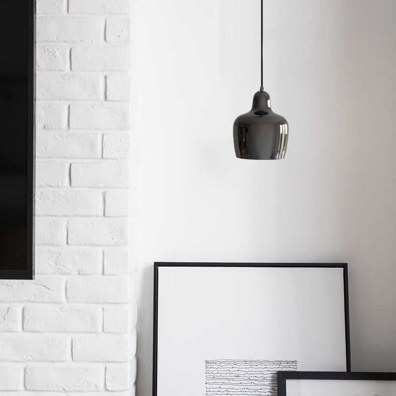 Urn Shaped Metal Suspension Light Modern 1-Light Hanging Pendant Light for Restaurant