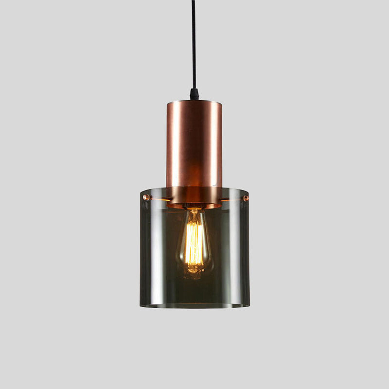 Fles gevormd naar beneden verlichtingshangersglas 1-licht postmoderne plafond suspensielamp