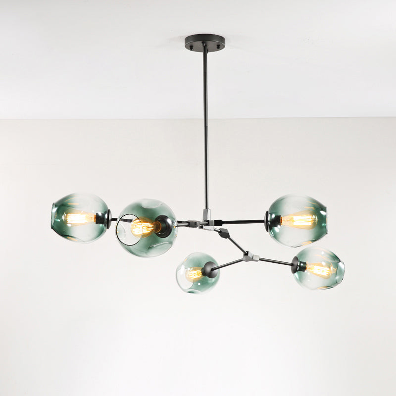 Molecola piena di lampada in vetro designer lampadario lampadario per soggiorno