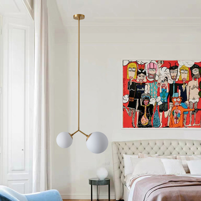 Luce il lampadario MODO MIMERALICO LUCE BIANCO COMPLETO A PENDENTE A PENDENTE A 2 BOLB