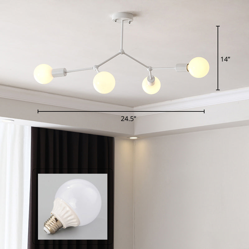 Moleculair metaal Kroonluchter licht Minimalistisch opgehangen verlichtingsarmatuur voor woonkamer