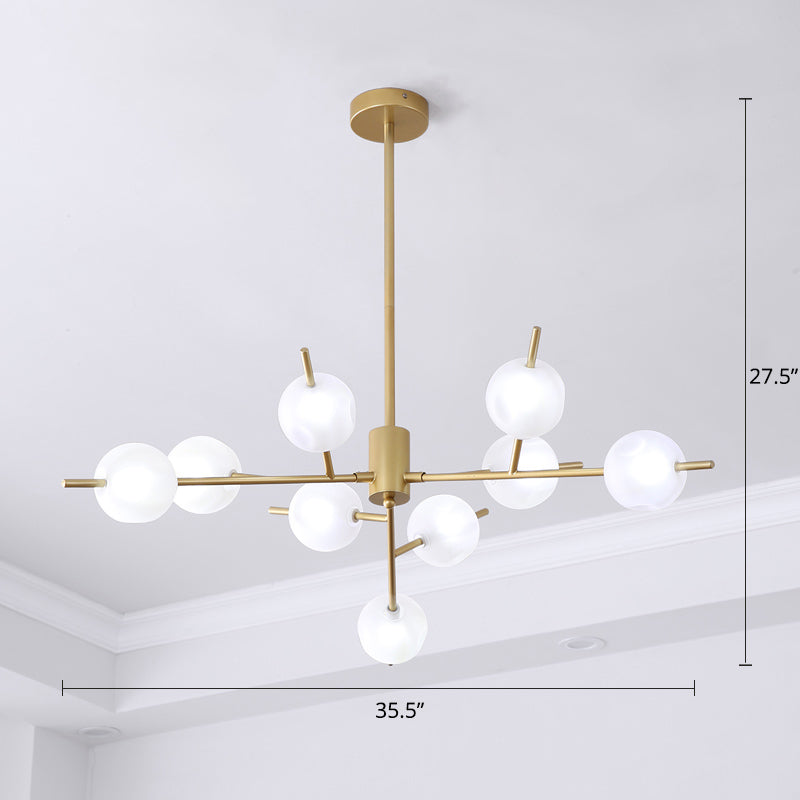 Modos Lampada sospensione soffitto moderna Opal glassata in vetro lampadario lampadario
