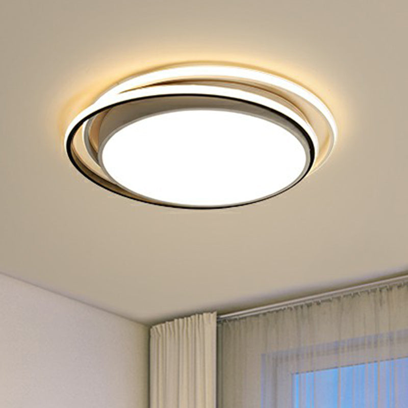 Nordische Rund LED Flush Licht Acryl Wohnzimmer Flush Montage Deckenbeleuchtung Armatur