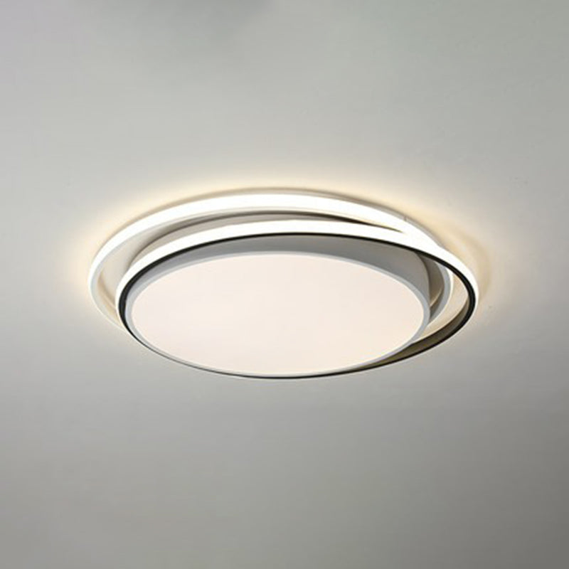 Acrylic Circular LED Flush Mount Lighting Modern Style Ceiling Light Fixture for Bedroom