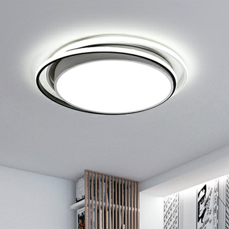Acrylic Circular LED Flush Mount Lighting Modern Style Ceiling Light Fixture for Bedroom