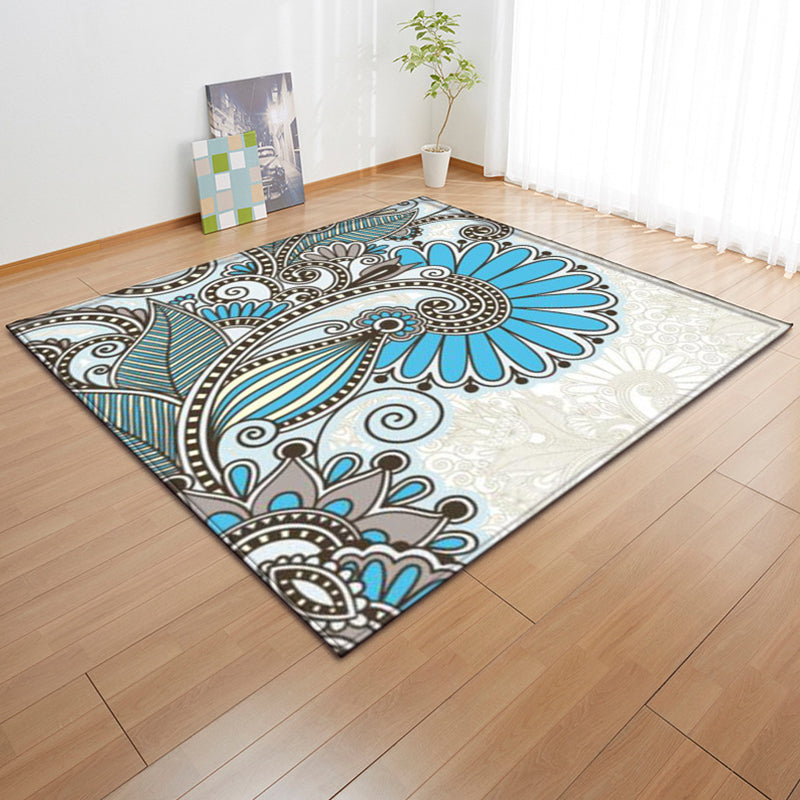 Moroccan Color Brick Rug Multi Color Synthetic Indoor Rug Non-Slip Backing Pet Friendly Area Carpet for Decoration