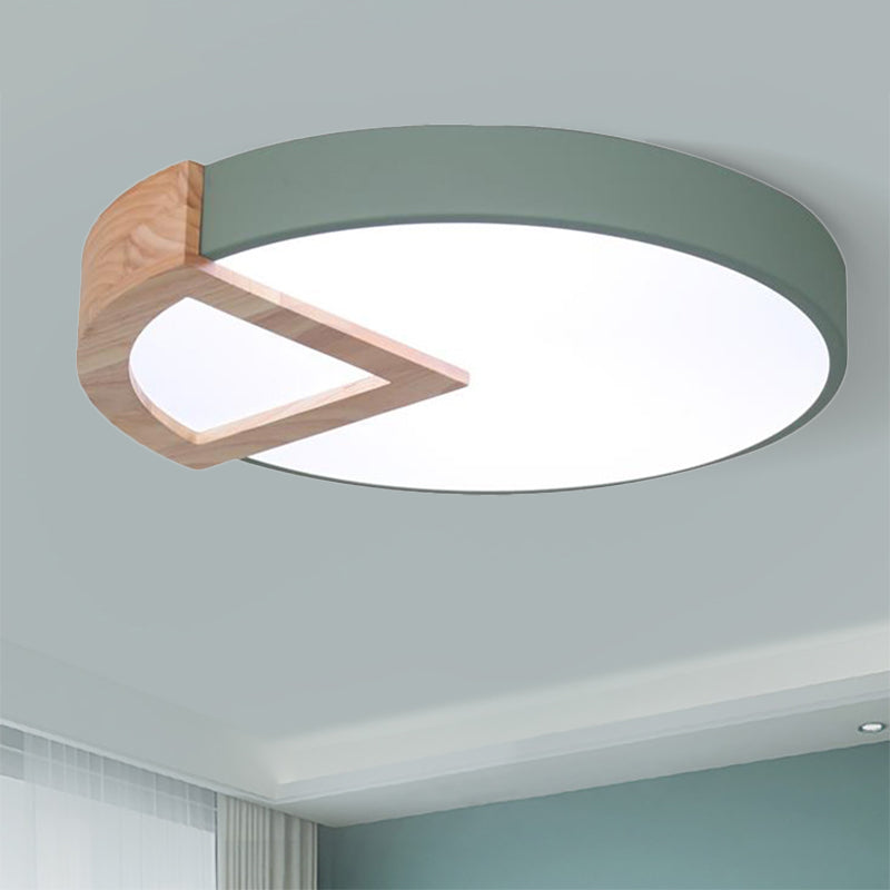 Jongens Meisjes Slaapkamer Ronde Plafond Lamp Acryl Nordic Macaron Flush Mount Licht