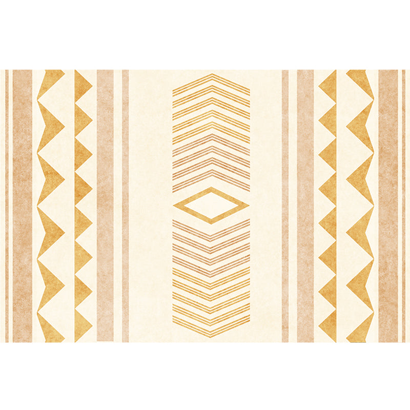 Tapis géométrique à l'ancien tapis à motif géométrique multi-coloré Polyster tapis intérieur non glipage machine à support