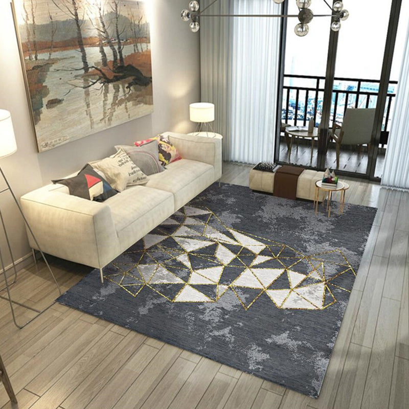 Tapis de tapis à imprimé abstrait multicolore Boho Rapis en intérieur Easy Care Animal Area Washable Area Papet pour chambre