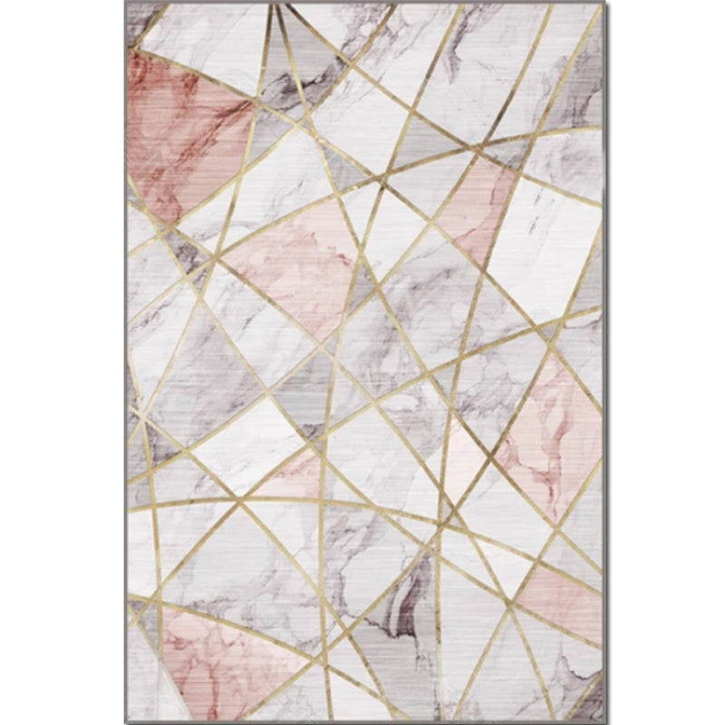 Tapis de tapis à imprimé abstrait multicolore Boho Rapis en intérieur Easy Care Animal Area Washable Area Papet pour chambre