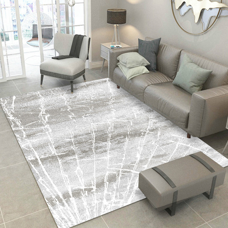 Contemporary Abstract Pattern Rug Multi-Color Polypropylene Indoor Rug Non-Slip Backing Pet Friendly Area Carpet for Room