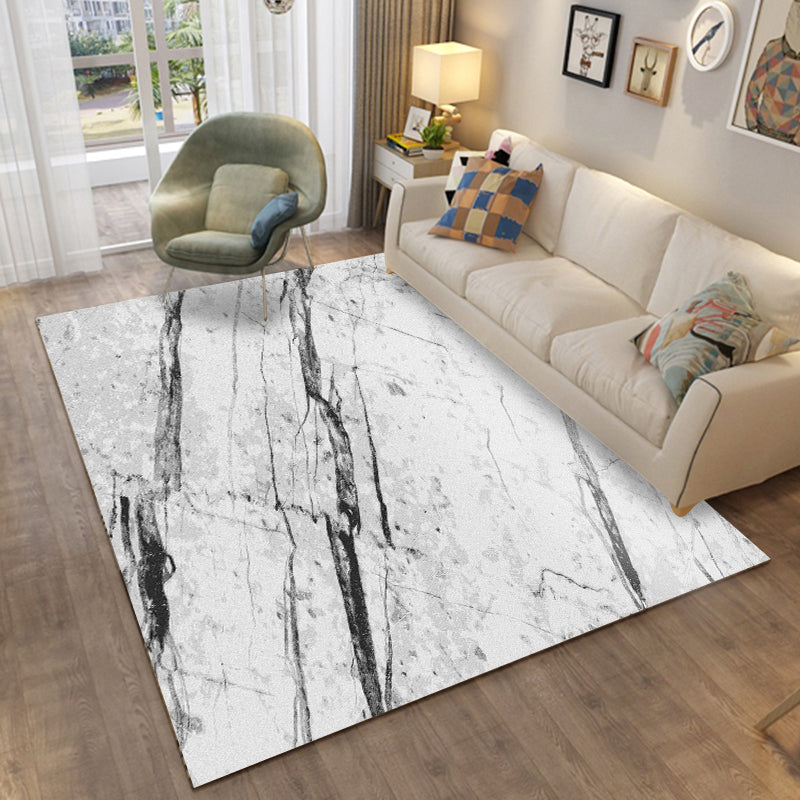 Contemporary Abstract Pattern Rug Multi-Color Polypropylene Indoor Rug Non-Slip Backing Pet Friendly Area Carpet for Room
