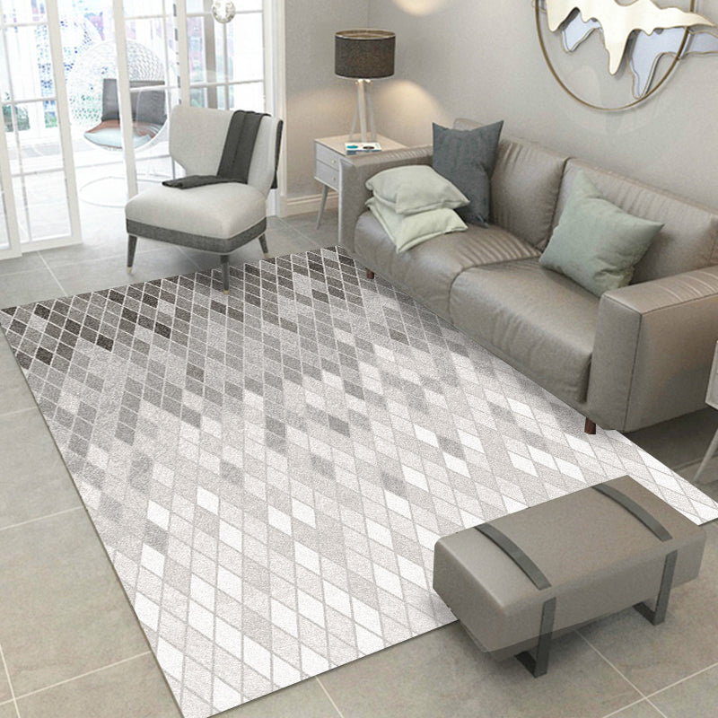 Contemporary Abstract Pattern Rug Multi-Color Polypropylene Indoor Rug Non-Slip Backing Pet Friendly Area Carpet for Room