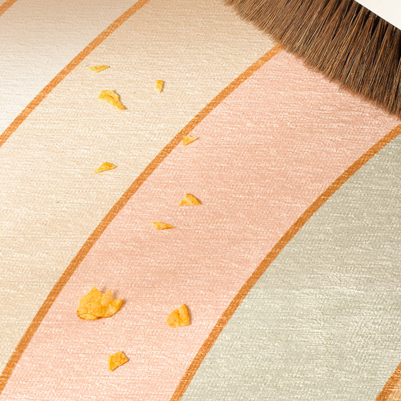 Modern Geometric Pattern Rug Multi Color Super Fiber Indoor Rug Non-Slip Backing Pet Friendly Area Carpet for Living Room