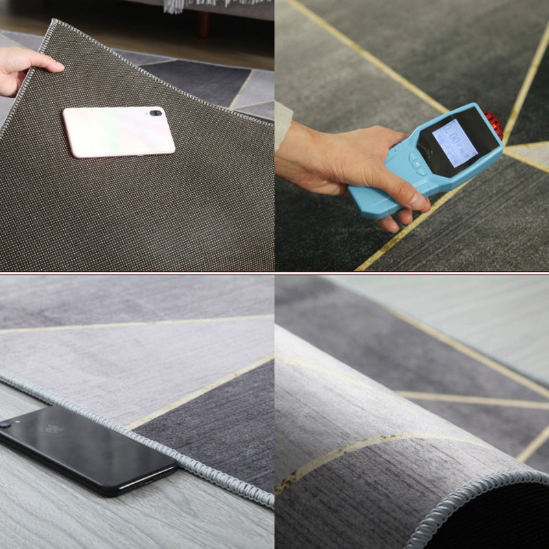 Scandinavian Living Room Rug Multi-Color Abstract Printed Indoor Rug Non-Slip Backing Stain-Resistant Area Carpet