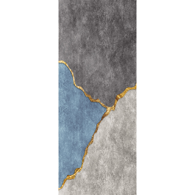 Contemporary Bedroom Rug Multi-Color Geometric Area Carpet Non-Slip Backing Pet Friendly Area Rug