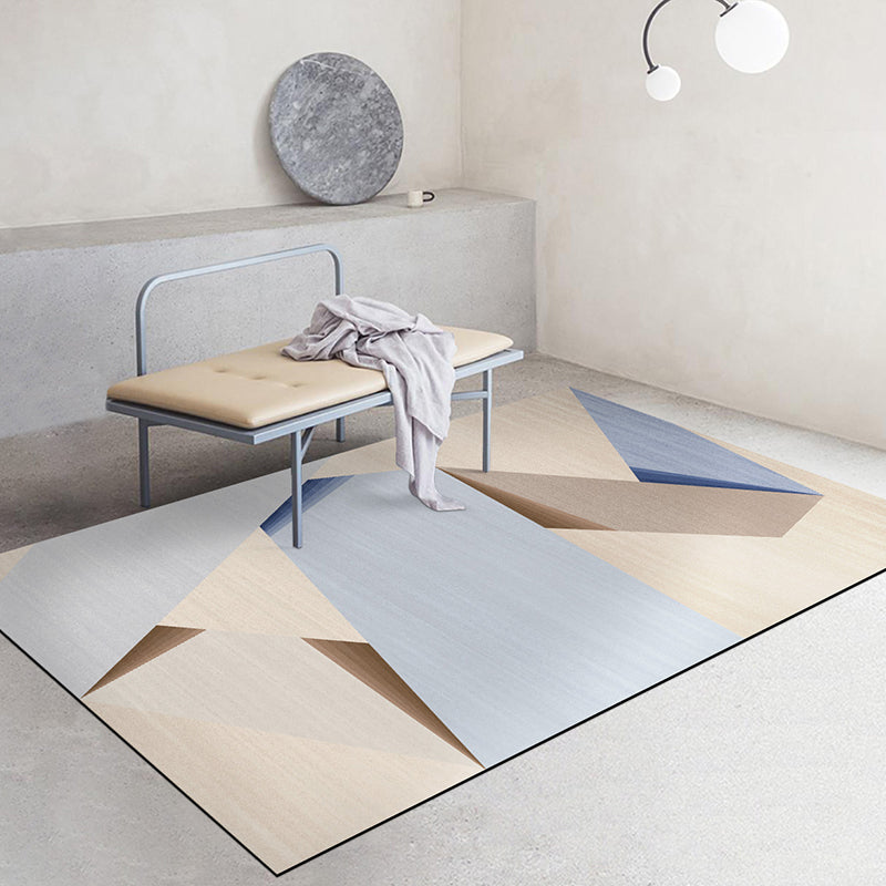 Minimalistisch geometrisch print Tapijt tapijt multi-kleuren polyster binnen tapijt niet-slip achtersteuning huisdiervriendelijke gemakkelijke verzorgingstapijt voor salon